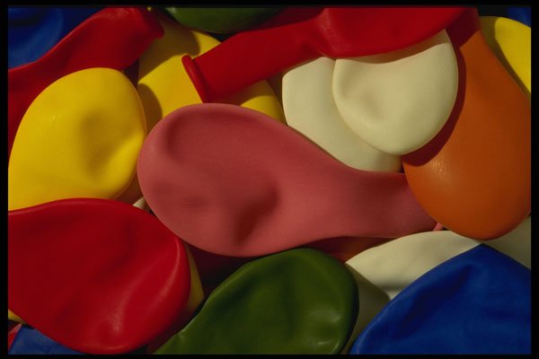 689065 Multicolored, Uninflated Party Balloons A4 Photo Print