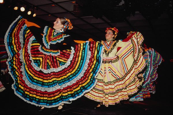 690016 Mexican Dancers A4 Photo Print