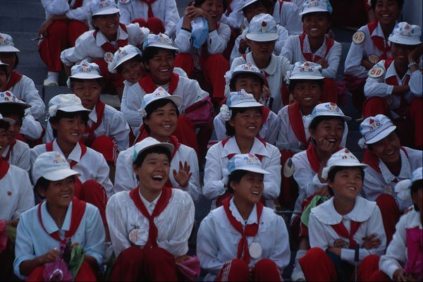 690045 Schoolgirls In Pyongyang, North Korea A4 Photo Print