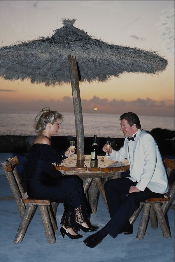 690061 Couple Having Drink, Lanzarote, Canary Islands A4 Photo Print