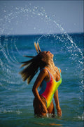 690085 Woman On Holiday In Greek Islands A4 Photo Print