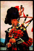 691000 Highland Piper, Western Scotland A4 Limited Edition Watercolour Print