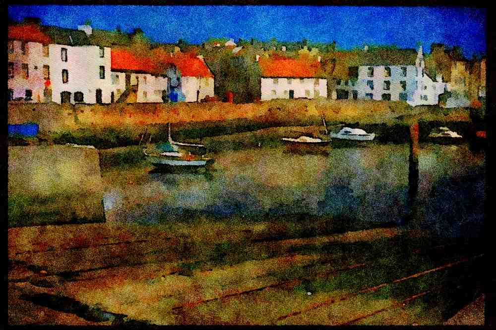 691005 Pittenweem, Fife, Scotland A4 Limited Edition Watercolour Print