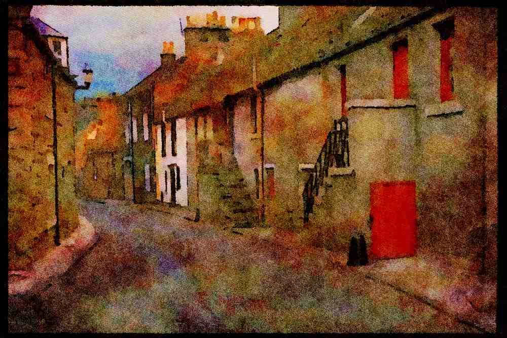 691006 West Wemyss, Fife, Scotland A4 Limited Edition Watercolour Print