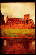691011 Jedburgh Abbey, Scotland A4 Limited Edition Watercolour Print