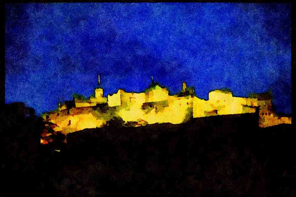 691012 Edinburgh Castle, Scotland A4 Limited Edition Watercolour Print