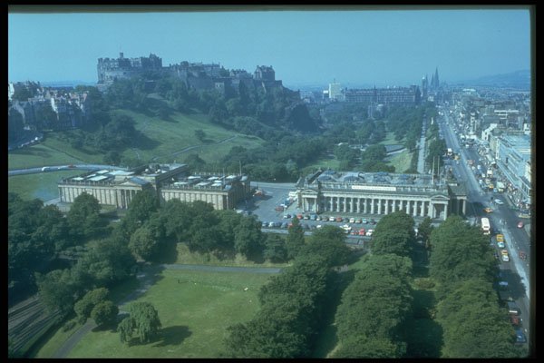 691013 Edinburgh Castle In Distance, Scotland A4 Photo Print