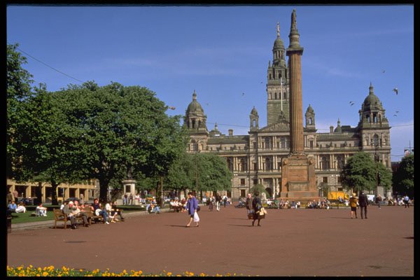 691017 George Square And City Chambers, Glasgow, Scotland A4 Photo Print