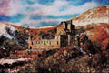 691037 Castle Campbell, Near Dollar, Clackmannanshire, Scotland A4 Limited Edition Watercolour Print