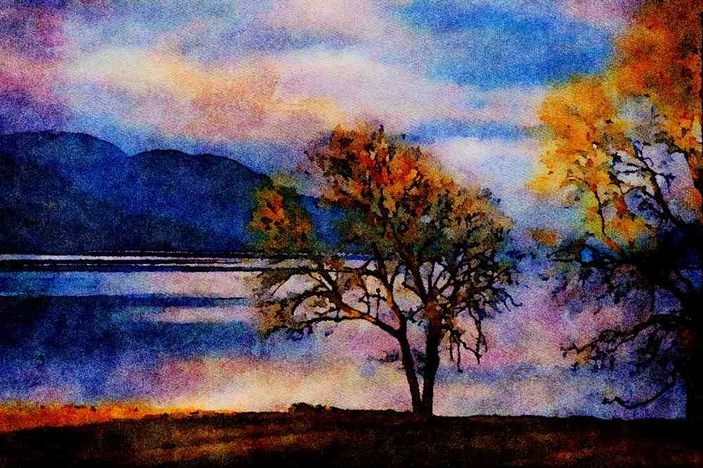 691050 Loch Ness, Scotland A4 Limited Edition Watercolour Print