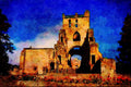 691072 Jedburgh Abbey, Scotland A4 Limited Edition Watercolour Print