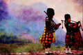691081 Pipers, Glencoe, Scotland A4 Limited Edition Watercolour Print