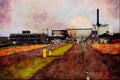 691083 Doureay Power Station, Scotland A4 Limited Edition Watercolour Print