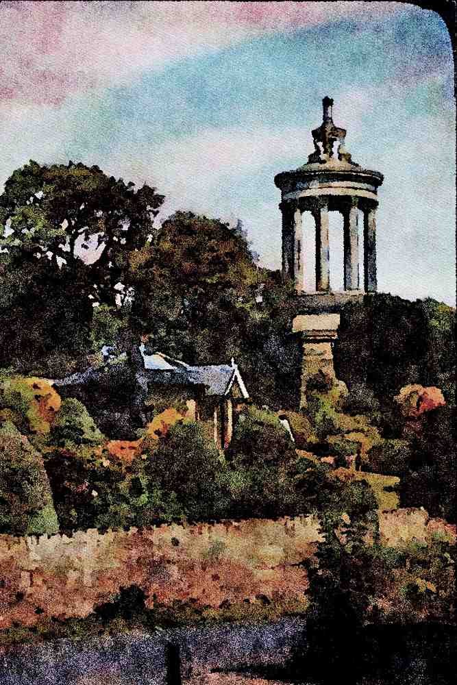 691088 Burns Monument, Alloway, Scotland A4 Limited Edition Watercolour Print