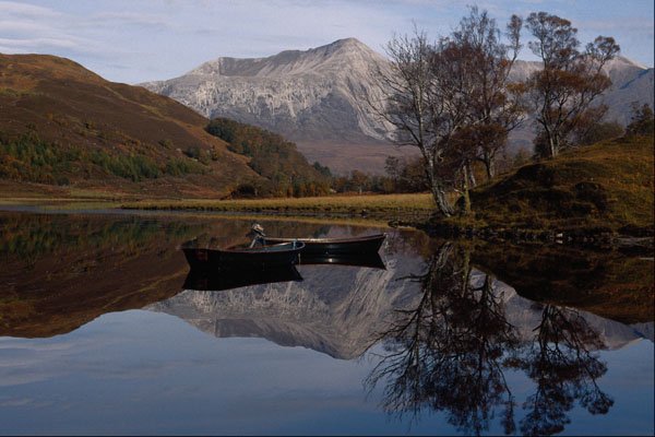 691089 Looking West Over Loch Coulin, Torridon Mountains A4 Photo Print