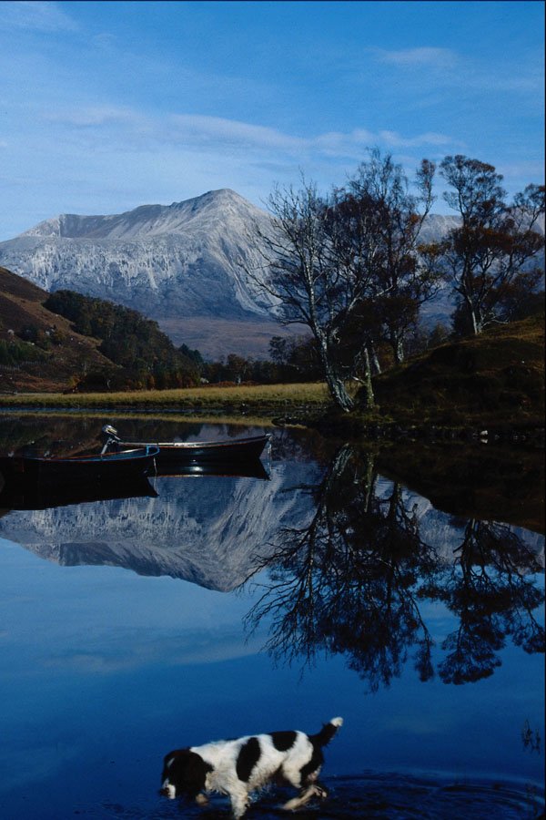 691091 Looking West Over Loch Coulin, Torridon Mountains A4 Photo Print