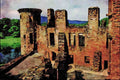 691093 Caerlaverock Castle, Near Dumfries, Scotland A4 Limited Edition Watercolour Print