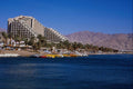 695023 Beach View Of Jordan And Dan Hotel, Eilat, Red Sea A4 Photo Print