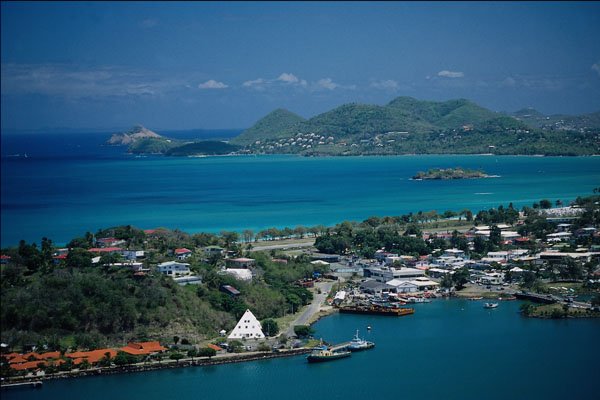 695052 Coastline, Castries, St. Lucia A4 Photo Print