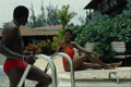 695071 Couple At The Pool, Barbados A4 Photo Print