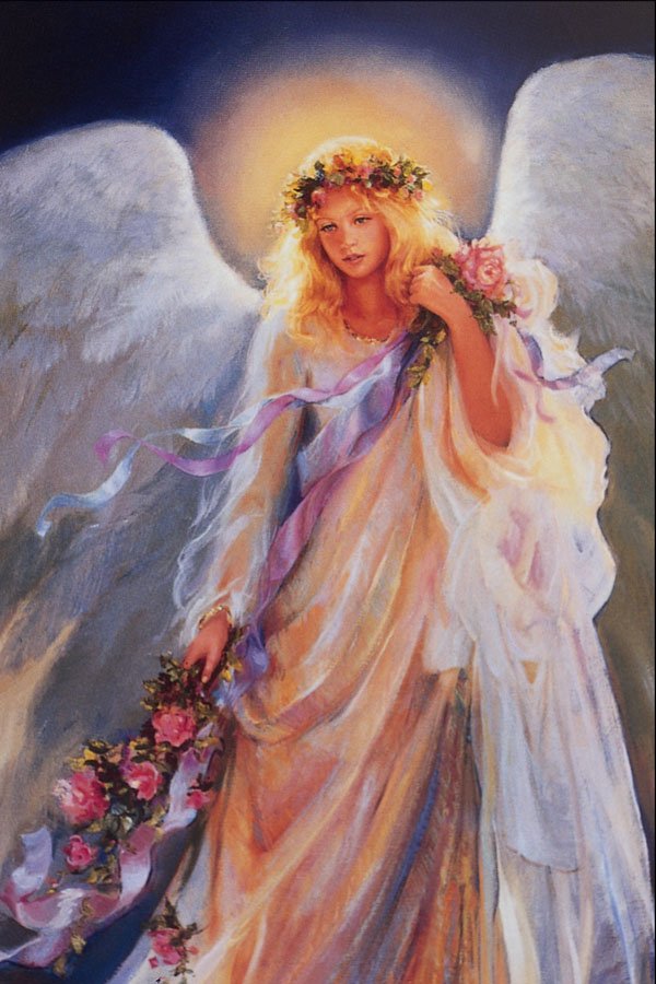 696023 Modern Painting Of Angel, Kauai, Hawaii A4 Photo Print