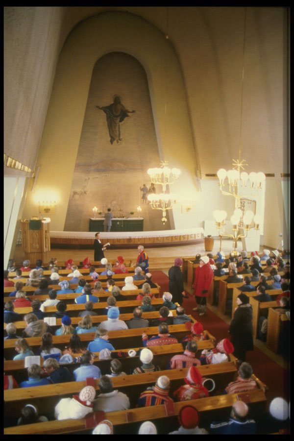 696044 Enontekio Church, Hetta A4 Photo Print