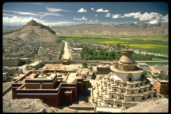 696057 Gyantse Monastery Overview A4 Photo Print