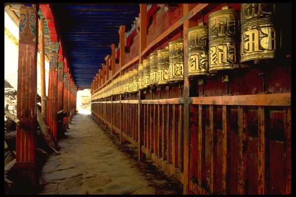 696061 Prayer Wheels A4 Photo Print