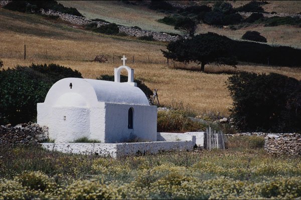 696097 Church Antiparos, Cyclades, Greece A4 Photo Print