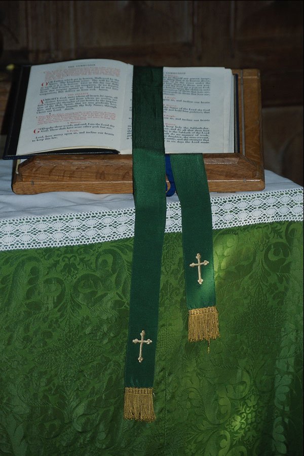 696099 Bible On Altar, St. John The Baptist Church A4 Photo Print