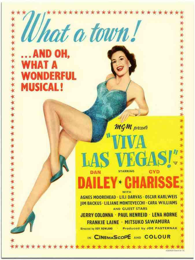 696H viva las vegas 2 Vintage Advert A4 Photo Print