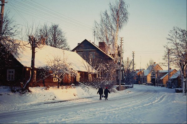 697010 Winter Morning, Prienai, Lithuania A4 Photo Print