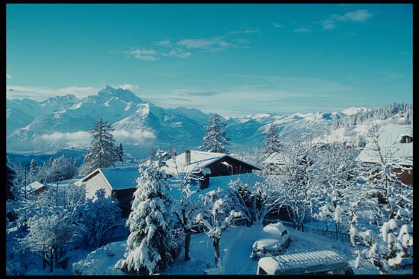 697022 Dents Du Midi And Chesieres, Vaud Canton A4 Photo Print