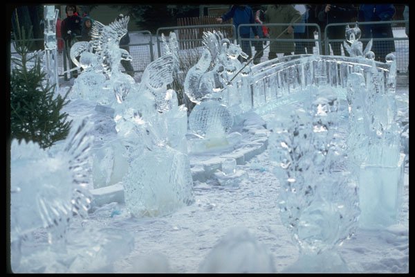 697047 Ice Sculptures A4 Photo Print