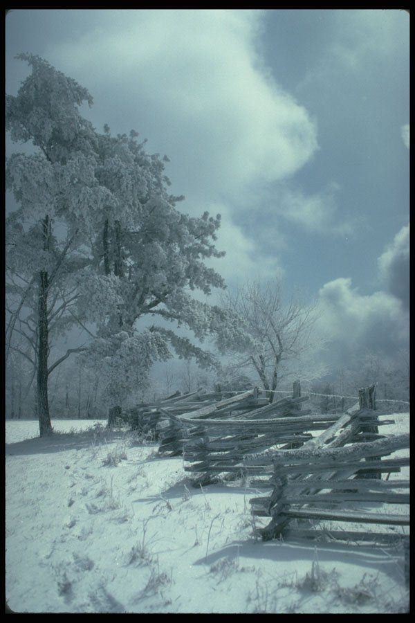 697048 Hensley Under Snow, Hensley Settlement, U.S.A. A4 Photo Print