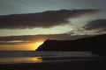 697053 Winter Sunset Over Bradda Head A4 Photo Print