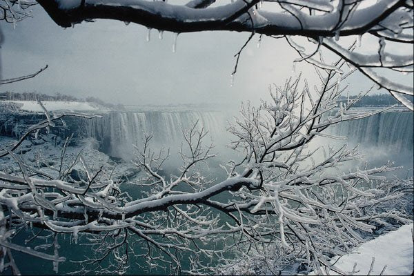 697081 Niagara Falls Winter, Ontario, Canada A4 Photo Print