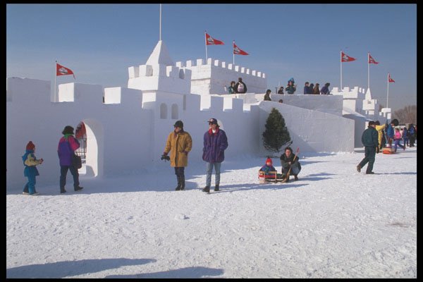 697088 Snow Castle A4 Photo Print