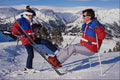 697091 Couple Skiing, Andorra A4 Photo Print