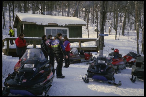 697092 Relaxing At Cabin On Trail A4 Photo Print