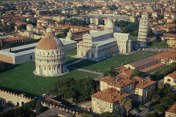 698018 Aerial View Of Pisa, Italy A4 Photo Print