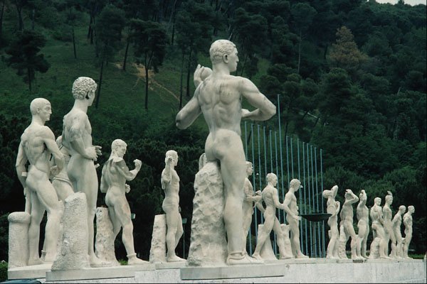 698019 Statues Of Rome, Italy A4 Photo Print