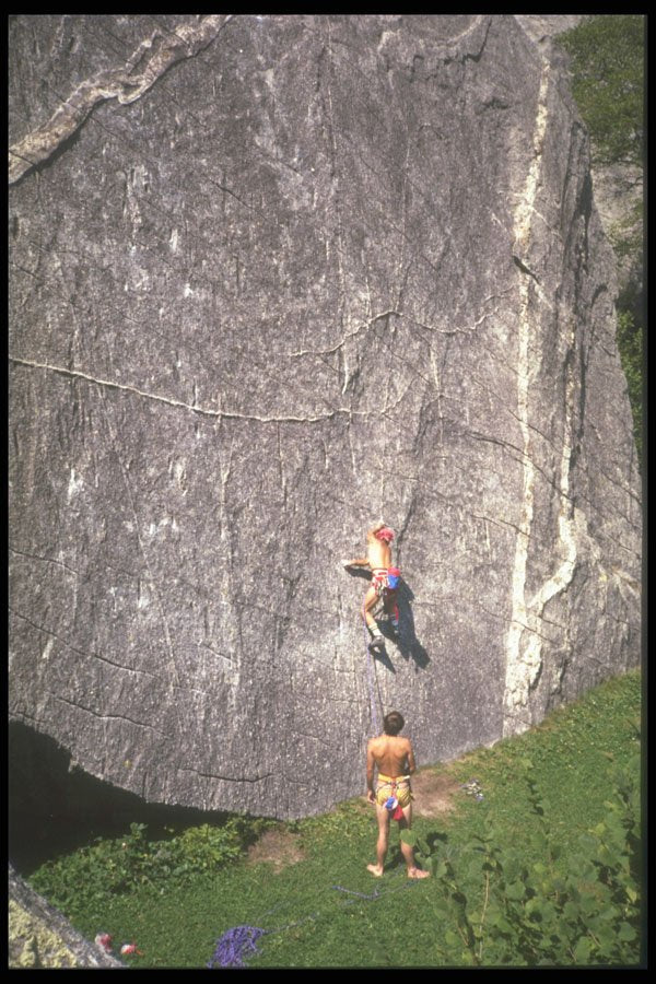 698038 Steep Wall Climb, Val Dimelo, Italy A4 Photo Print