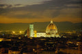 698084 Night View Of Florence, Italy A4 Photo Print