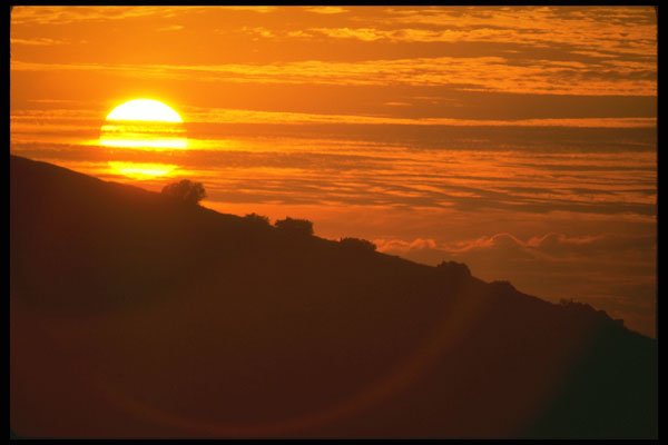 699024 California Sunset A4 Photo Print