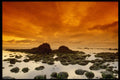 699047 Tidal Pools At Sunset A4 Photo Print