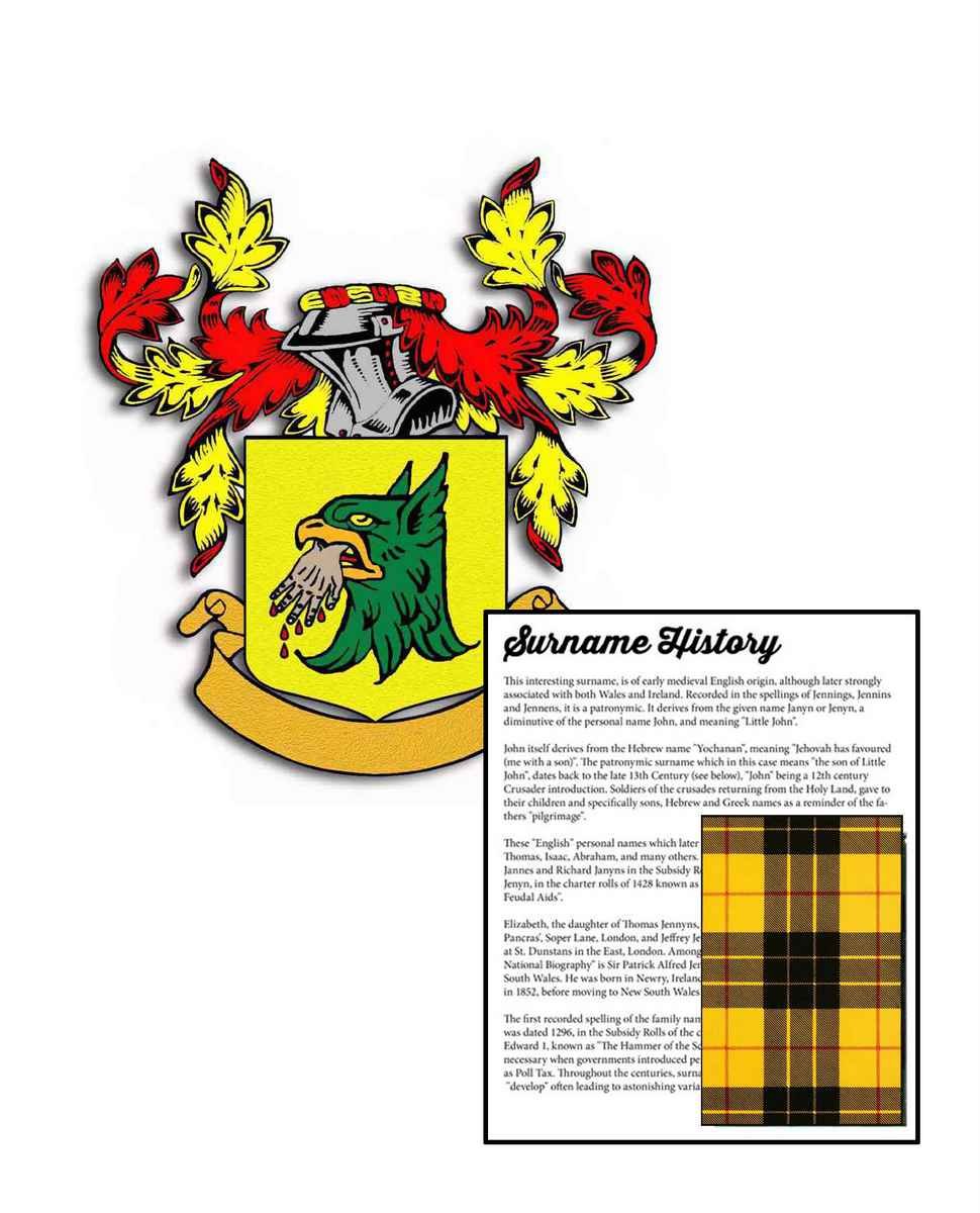 Codner Surname Coat of Arms A4 Photo Print
