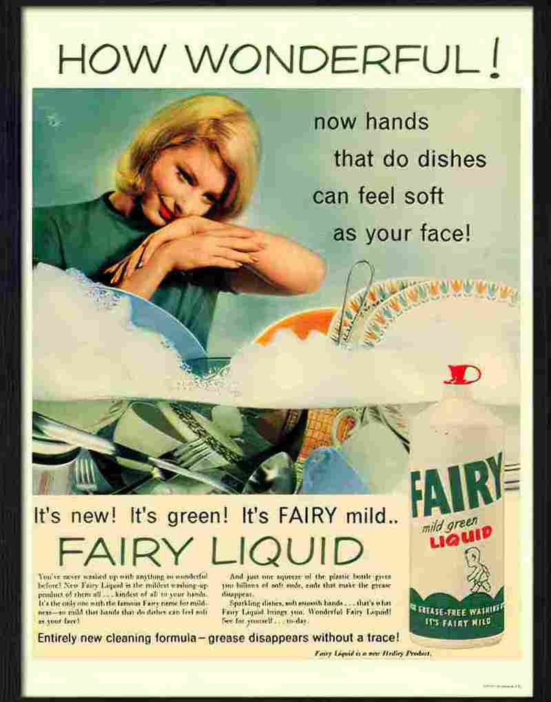 7 1960s washing up liquid 2 Advert A4 Photo Print