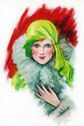 7 Face of a Flapper Vintage Advert A4 Photo Print