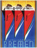 7 Schnelldampfer Br Vintage Advert A4 Photo Print